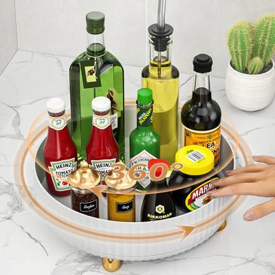 Rangement cuisine pour épice plateau tournant indispensable polyvalent - Cuisinelecoffret.com