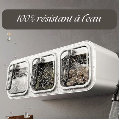 Rangement cuisine pour épices mural boite de rangement cuisine efficace - Cuisinelecoffret.com