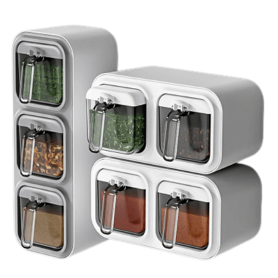 Rangement cuisine pour épices mural boite de rangement cuisine efficace - Cuisinelecoffret.com