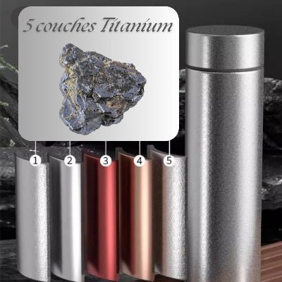 Thermos en titanium tasse isotherme mini thermos café tasse thermos zen - Cuisinelecoffret.com