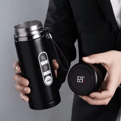 Thermos tasse isotherme thermos café affichage LED de la température ventage - Cuisinelecoffret.com