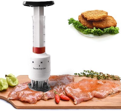 Ustensiles cuisine attendrisseur de viande injecteur de marinade savoureuse - Cuisinelecoffret.com