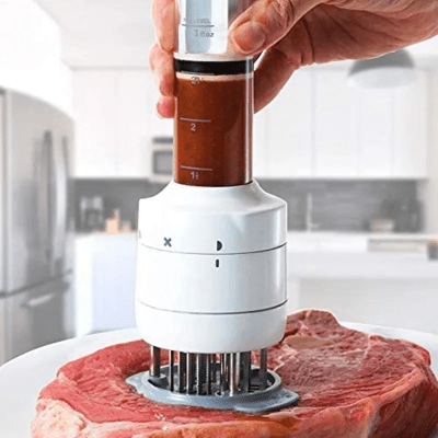 Ustensiles cuisine attendrisseur de viande injecteur de marinade savoureuse - Cuisinelecoffret.com