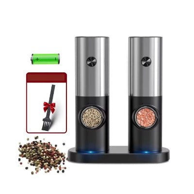 Ustensiles cuisine : Moulin poivre et sel automatique haut de gamme - Cuisinelecoffret.com