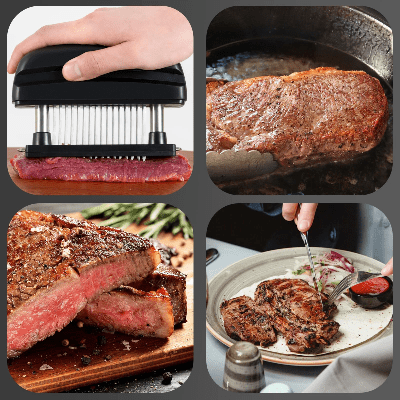 Ustensiles de cuisine, attendrisseur robuste haut de gamme pour viande tendre - Cuisinelecoffret.com